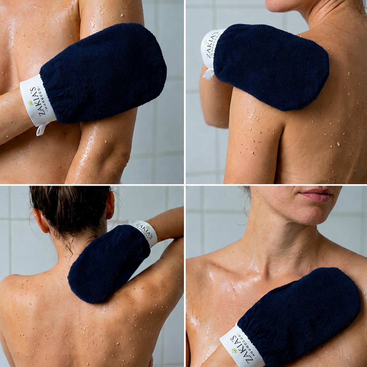 Original Rough Kessa Exfoliating Glove - Microdermabrasion Home Exfoliating Mitts, Removes unwanted dead skin, dirt and Keratosis Pilaris. Great removing spray tan and enhancing tattoos. 2 pack