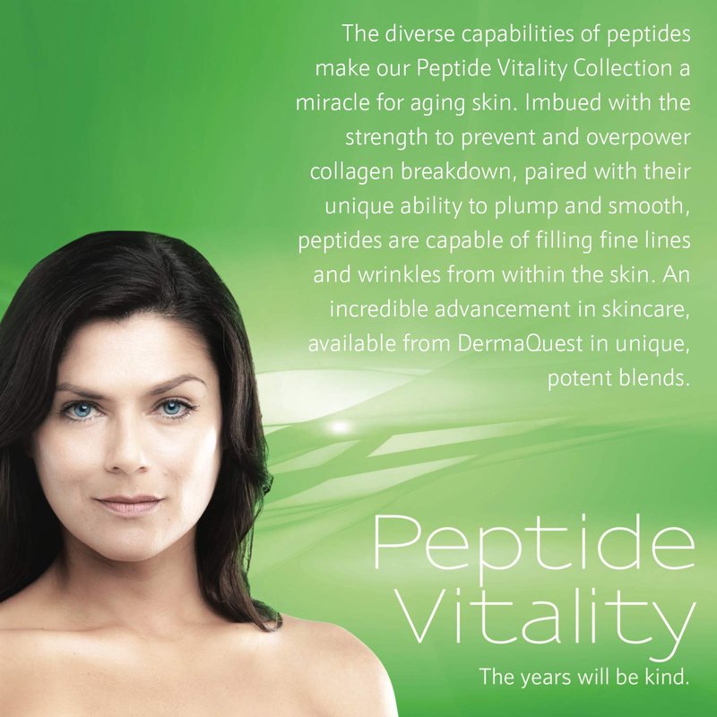 DermaQuest Peptide Vitality Serum - Anti-Aging Face Treatment for All Skin Types | 1 oz.