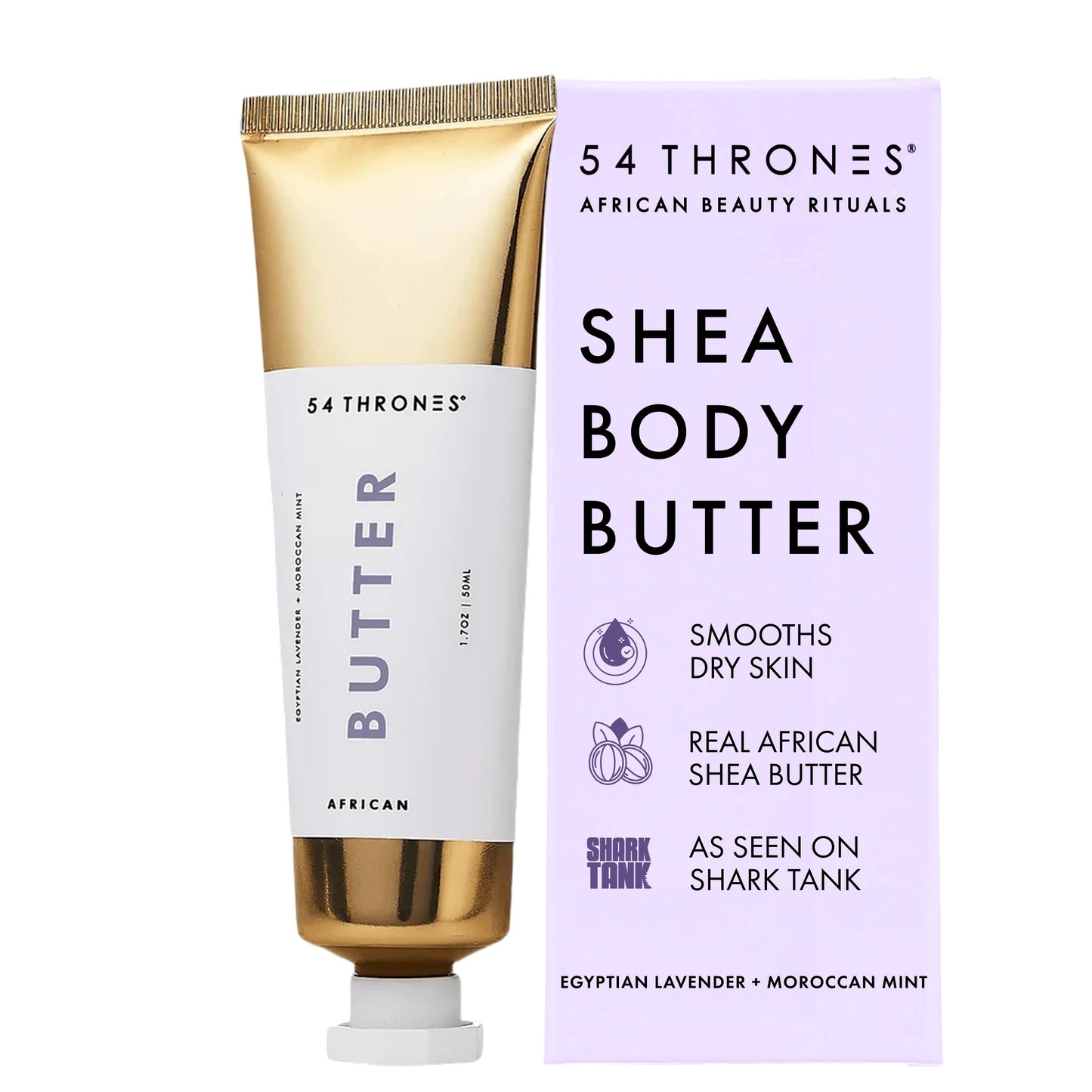 54 Thrones African Whipped Shea Body Butter Lotion, Moisture for Dry Skin