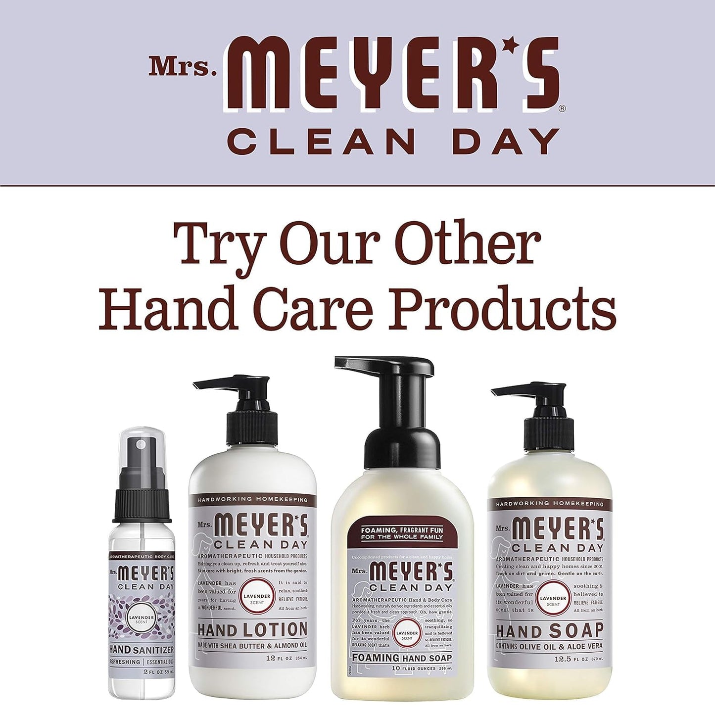 Mrs. Meyer's Clean Day Hand Soap Refill, Lavender, 33 Fl oz (Pack of 2)