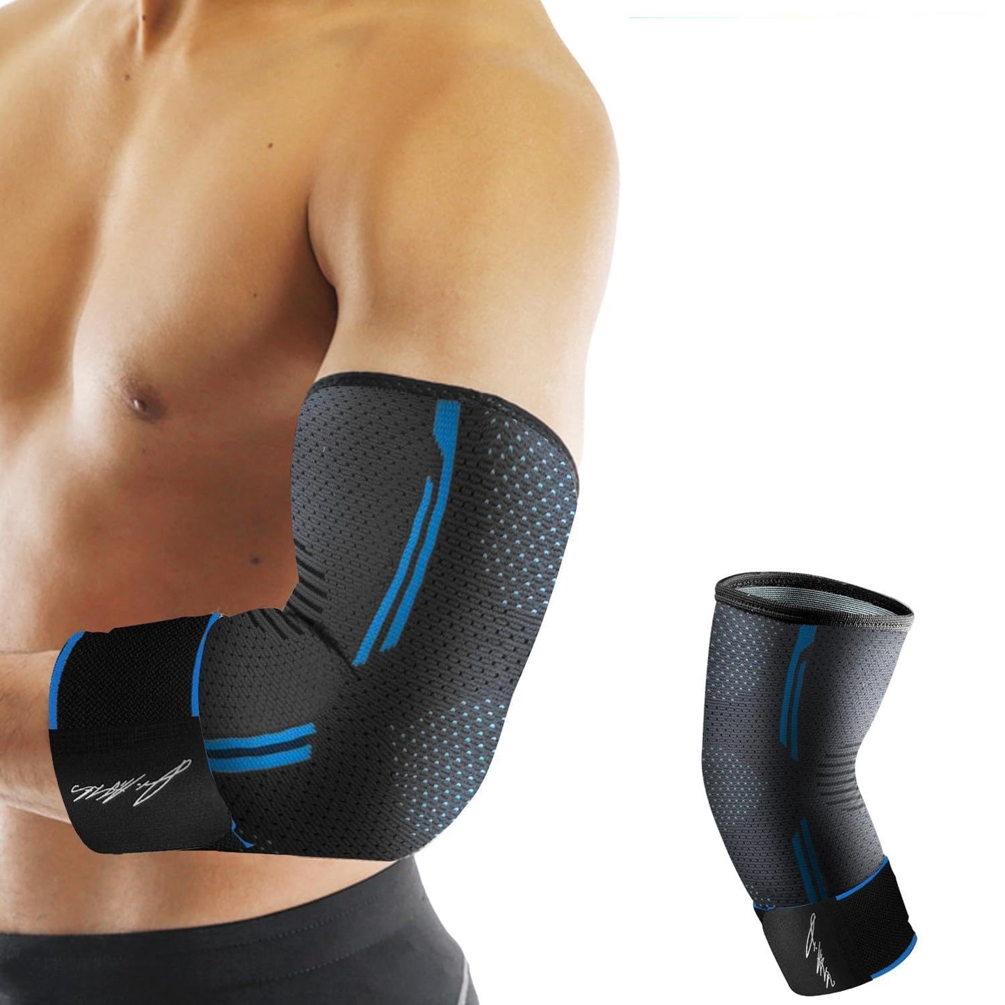 Dr. Arthritis Elbow Compression Sleeve with Adjustable Strap – Breathable Arm Support Brace for Tennis Elbow, Tendinitis, Weightlifting, Sports & Grip-Related Pain Relief for Men & Women (Small)