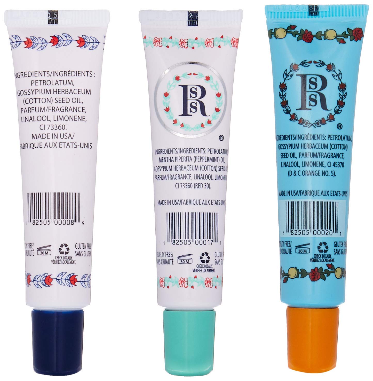 Smith's Rose Lip Balm Bulk- 3x0.5oz Premium All Purpose Lip Gloss Tubes & 3x0.8oz Lip Treatment Salve - Trio Lip Balm Tubes for Plump Lips & Cracked Skin Care - Christmas Gift Set, EBook