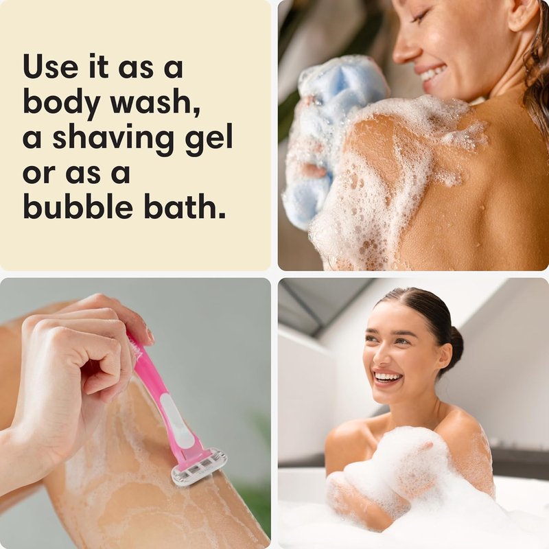 Daily Moisturizing Shower Gel - Hydrating Aloe Vera & Oatmeal | Vanilla Scented Body Wash for Dry Skin Relief - 1 Gallon
