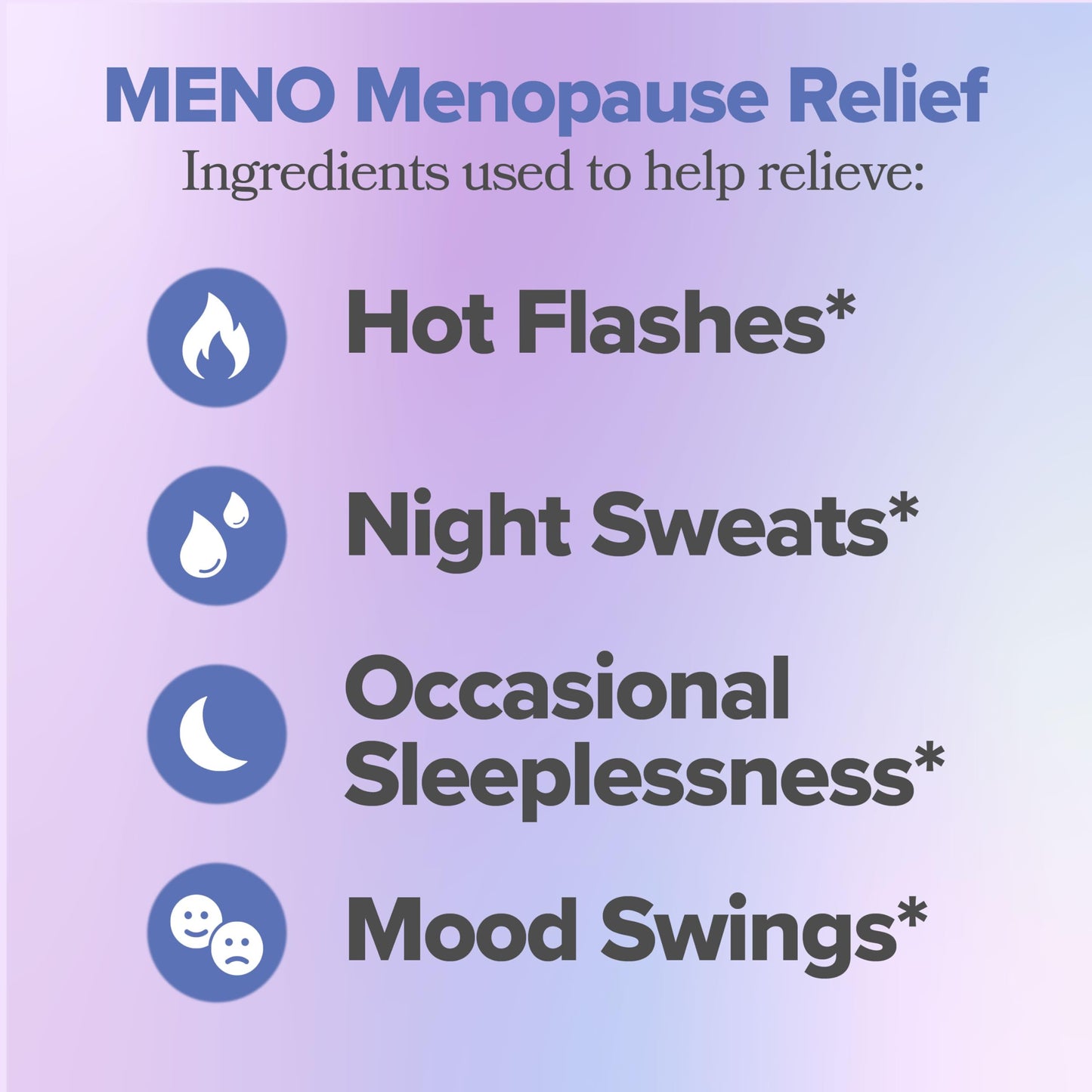 MENO Vitamins for Menopause - Hormone-Free Menopause Supplement for Women - Black Cohosh & Ashwagandha KSM-66 - Helps Relieve Hot Flashes, Night Sweats, Mood Swings - 30 Servings (Pack of 1)
