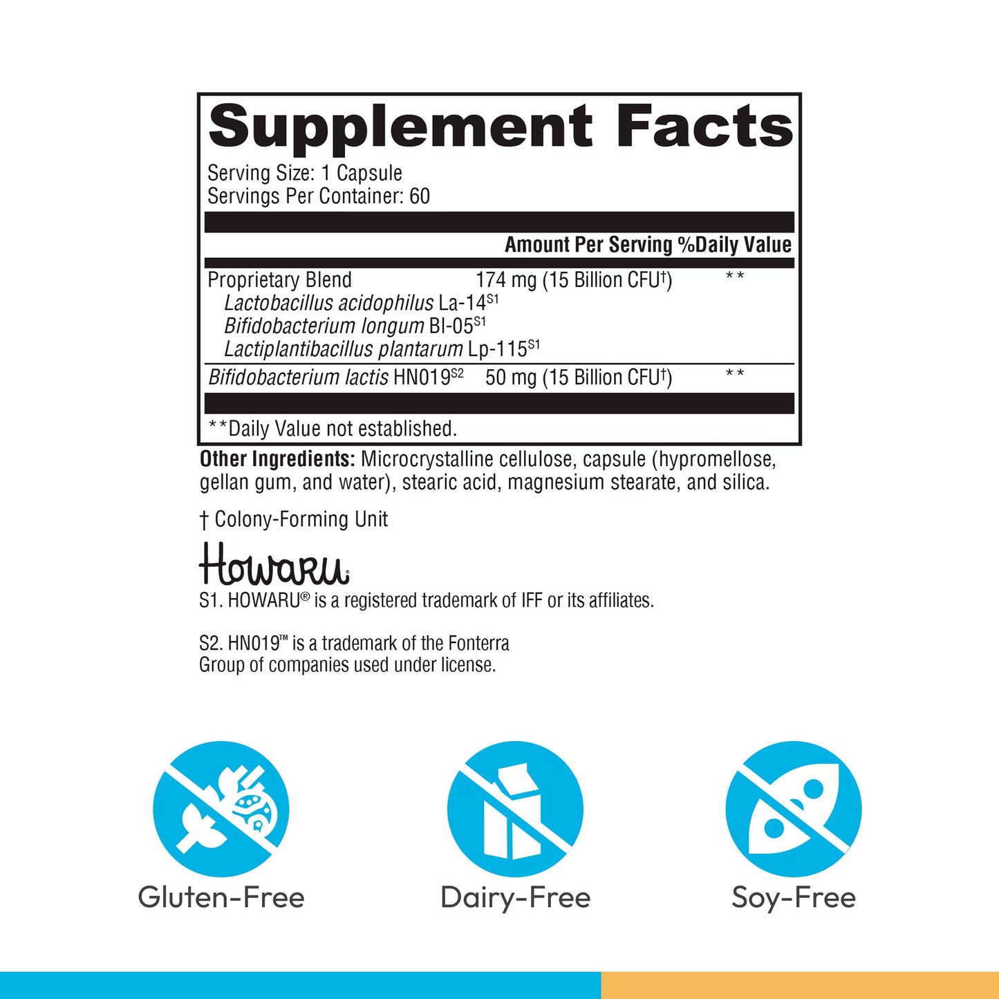 XYMOGEN ProbioMax Daily 30B - Probiotics for Digestive Health Support - Lactobacillus Acidophilus & Bifidobacterium Lactis HN019 - Vegetarian, Gluten-Free & Non-GMO - 60 Capsules