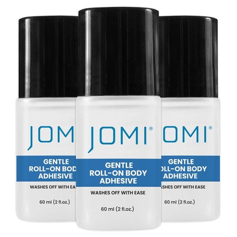 Premium Roll On Body Glue for Skin, Liquid Fashion Tape, Butt Glue for Dancers, Body Glue for Clothes & Fashion, Sweat Resistant Skin Adhesive, Sock Glue, Wig Glue, Residue Free, Made in USA