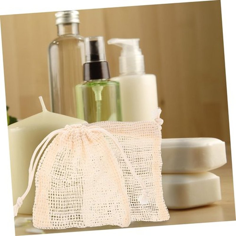 Beavorty 32 Pcs Soap Storage Bag Linen Soap Pouches Natural Sisal Soap Bags Exfoliating Soap Sleeve Bathing Supplies Face Cleansing Foaming Nets Foaming Bags Grid Cotton Linen Laundry Bag