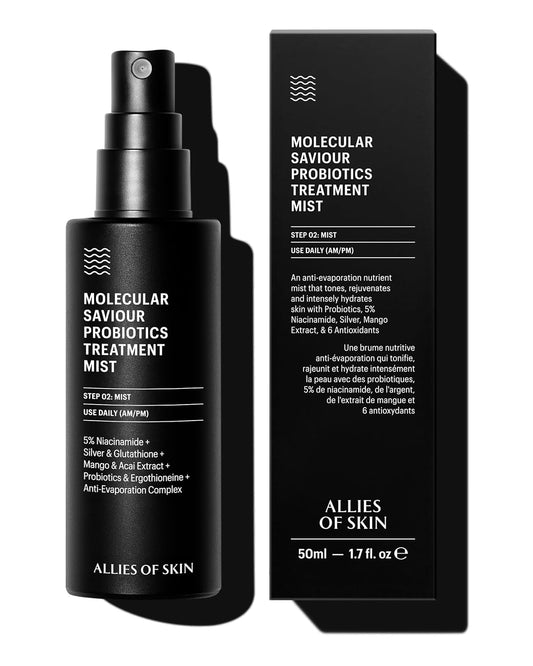 Probiotic Face Mist - Toner for Pore Minimization & Moisture Retention | 5% Niacinamide | Travel-Friendly (1.7 Fl Oz)