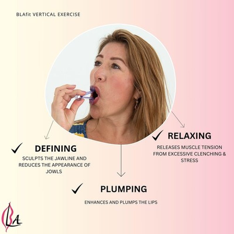 Lip Plumper Device | Non-Invasive Lip Plumping Device, Pain-Free | 60-Second Daily Exercise for Fuller Lips, Defined Jawline & Firmer Skin, MADE IN USA (Lavender)