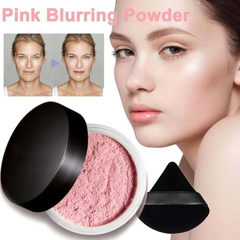 Blurring Setting Powder, Pink Setting Powder Loose Blurring, Pink Powder Setting, Pink Setting Powder Blurring, Pink Blurring Powder for All Skin Tones (2)