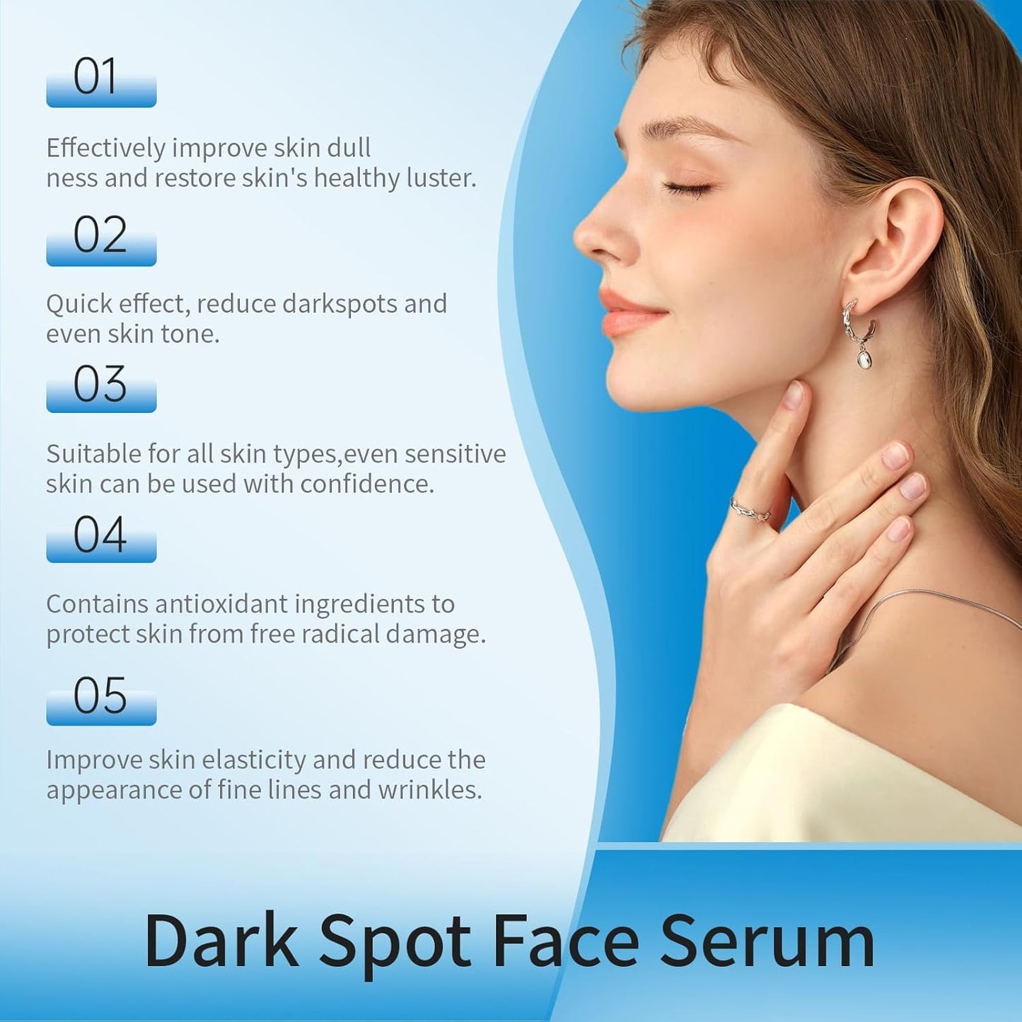 Dark Spot Remover for Face, Dark Spot Corrector, Dark Spot Serum for Sun Spots, Age Spots, Brown Spots,Acne Scars,Melasma Brown Spot -Advanced Formula with Niacinamide Vitamin C (1 Fl Oz (Pack of 1)