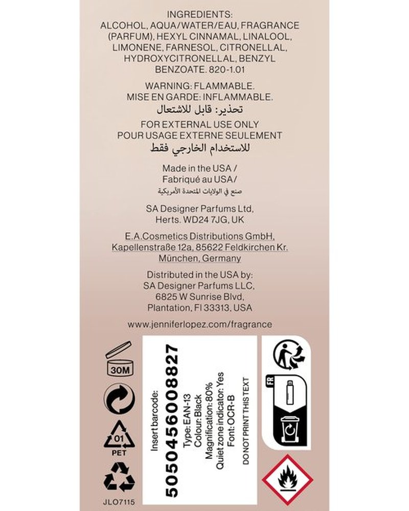 Jennifer Lopez Still Body Mist, 240ml (8fl oz) Duo Pack (2 Pack)