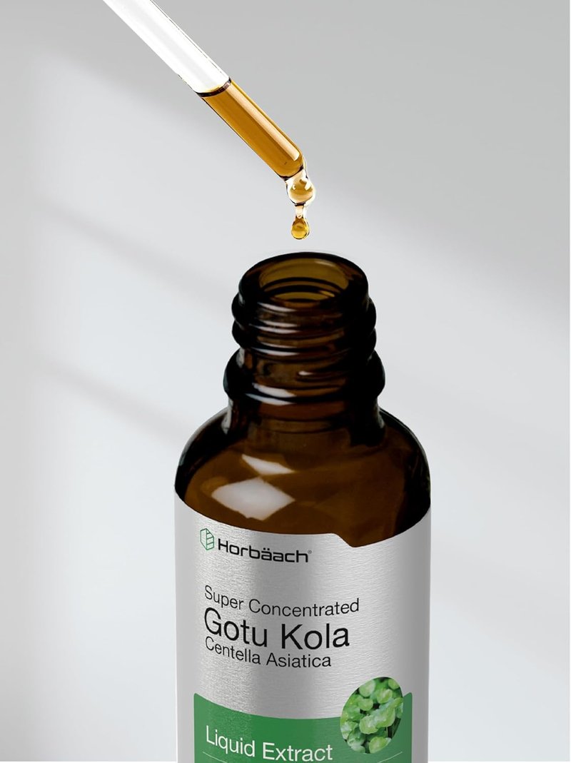Gotu Kola Extract - Super Concentrated Herbal Supplement | Alcohol-Free, Vegetarian, Non-GMO, 2 fl oz