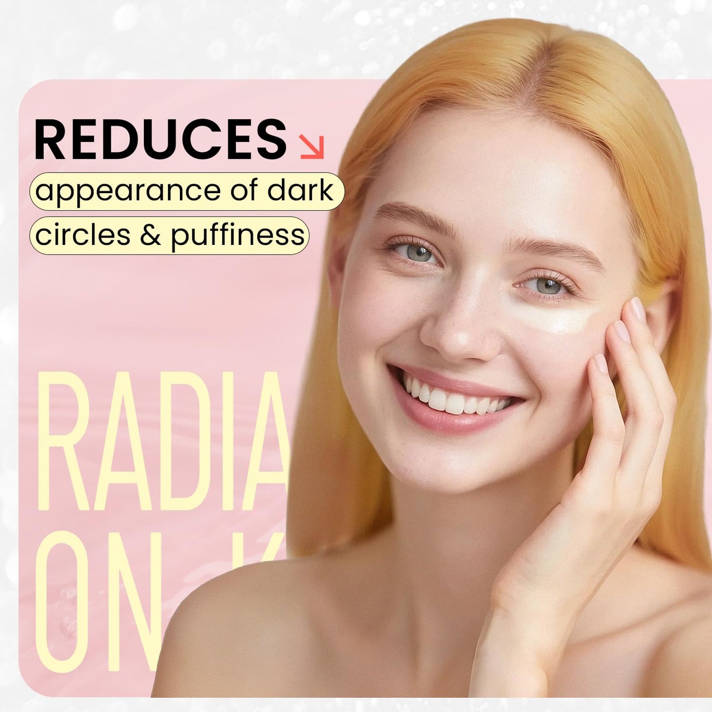 RONKIE Eye Cream for Dark Circles: Under Eye Cream with Retinol Caffeine - Reduces Under Eye Bags and Fine Lines