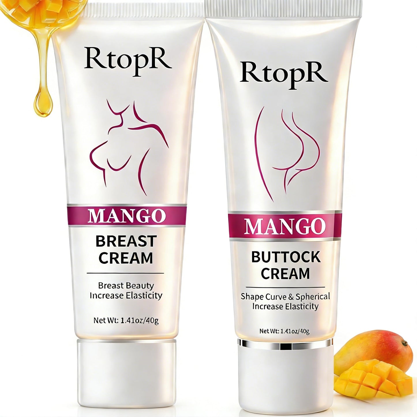 BIOKUSY Breast & Butt Enhancement Cream Set for Women, Total 2.82 Ounces