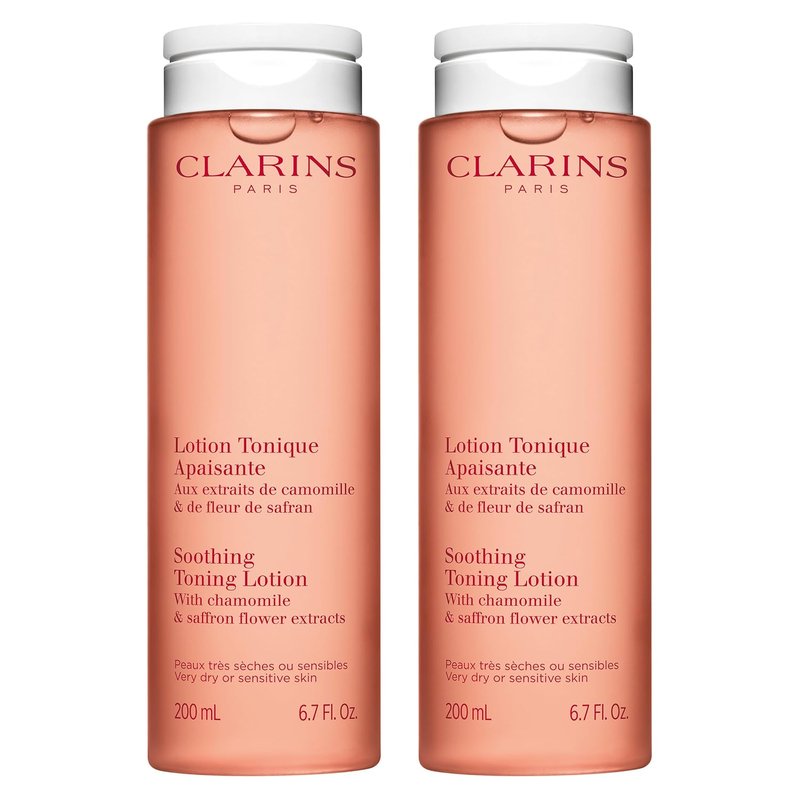 Clarins Soothing Toning Lotion - Hydrating & Alcohol-Free Formula | 200ml | Soothes & Balances Skin