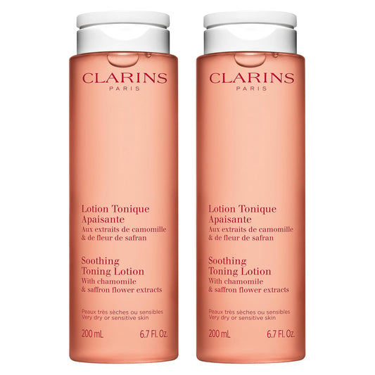 Clarins Soothing Toning Lotion - Hydrating & Alcohol-Free Formula | 200ml | Soothes & Balances Skin