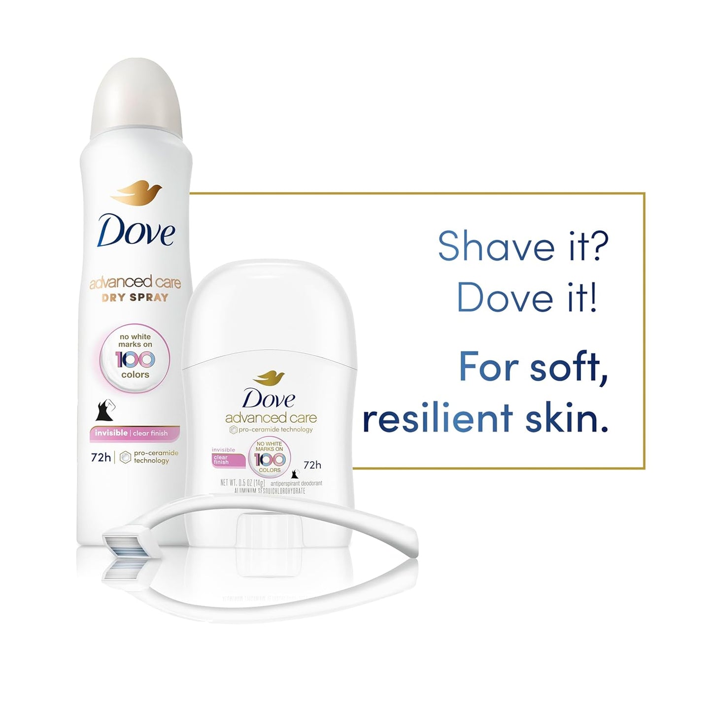 Dove Advanced Care Antiperspirant, Beauty Finish, 2.6 Ounce (Pack of 4)