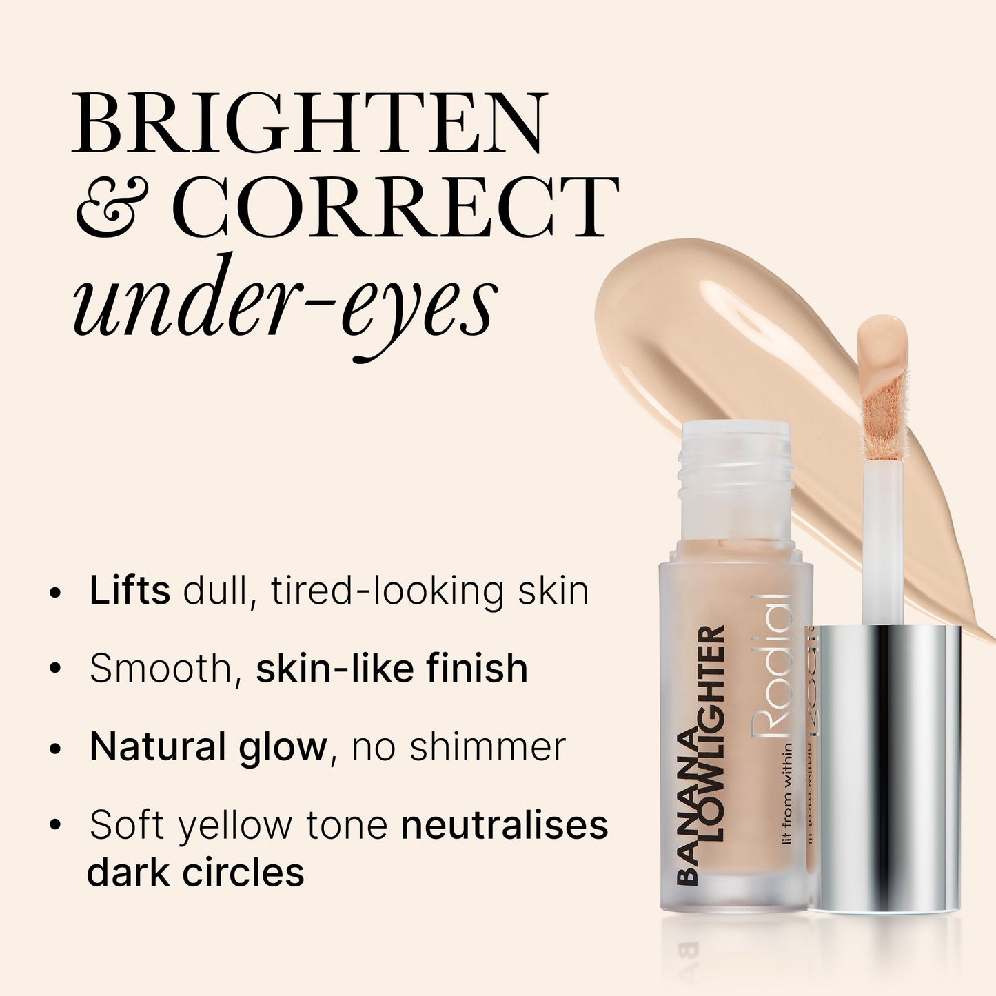 Rodial Glow Essentials Set - Soft Focus Glow Drops 1.05 fl oz. + Banana Lowlighter Travel Size 0.05 fl oz. + Lip Oil 0.13 fl oz. - Hydrating Radiance Boosting Trio for Brightening Skincare and Makeup