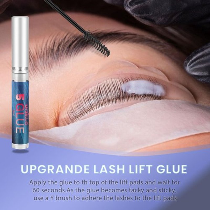 Lash Lift Kit Brow Lamination Kit - 2024 Upgraded 4 in1 DIY Professional Eyelash & Eyebrow Perm Suit with Long-Lasting Black Color for 6-8 Weeks for Salon Home Use