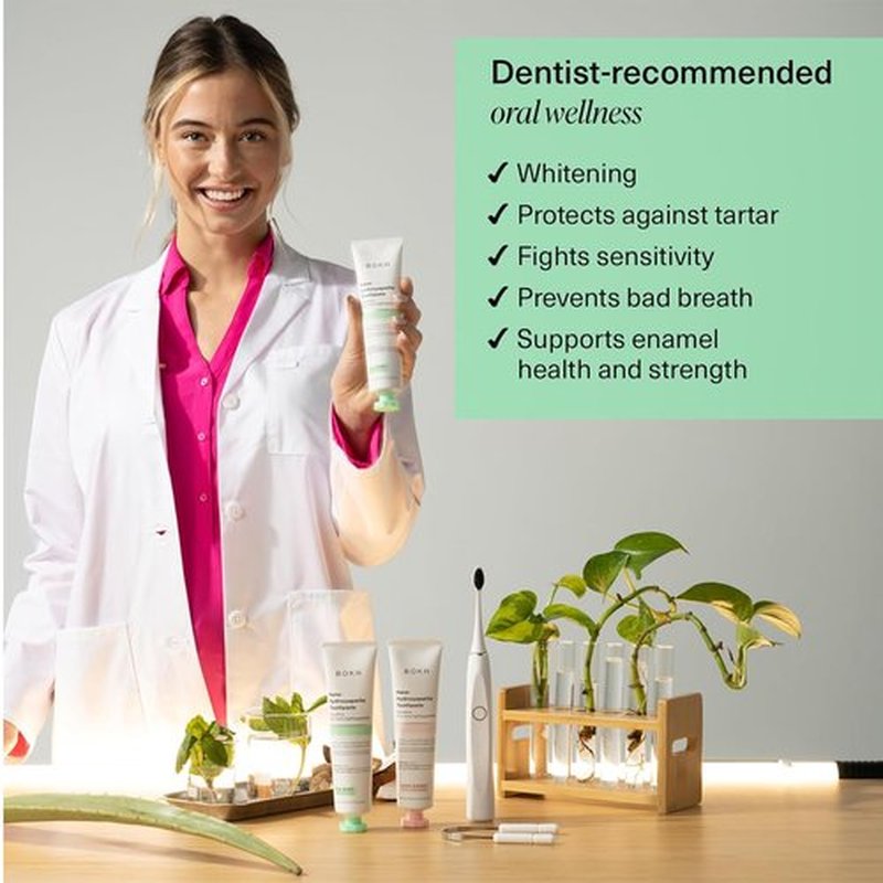Boka Fluoride Free Toothpaste- Nano Hydroxyapatite, Remineralizing & Whitening- Dentist Recommended for Adult, Kids- Ela Mint, Coco Ginger, Lemon Lavender Flavor, 3 Piece Assortment- US Manufactured
