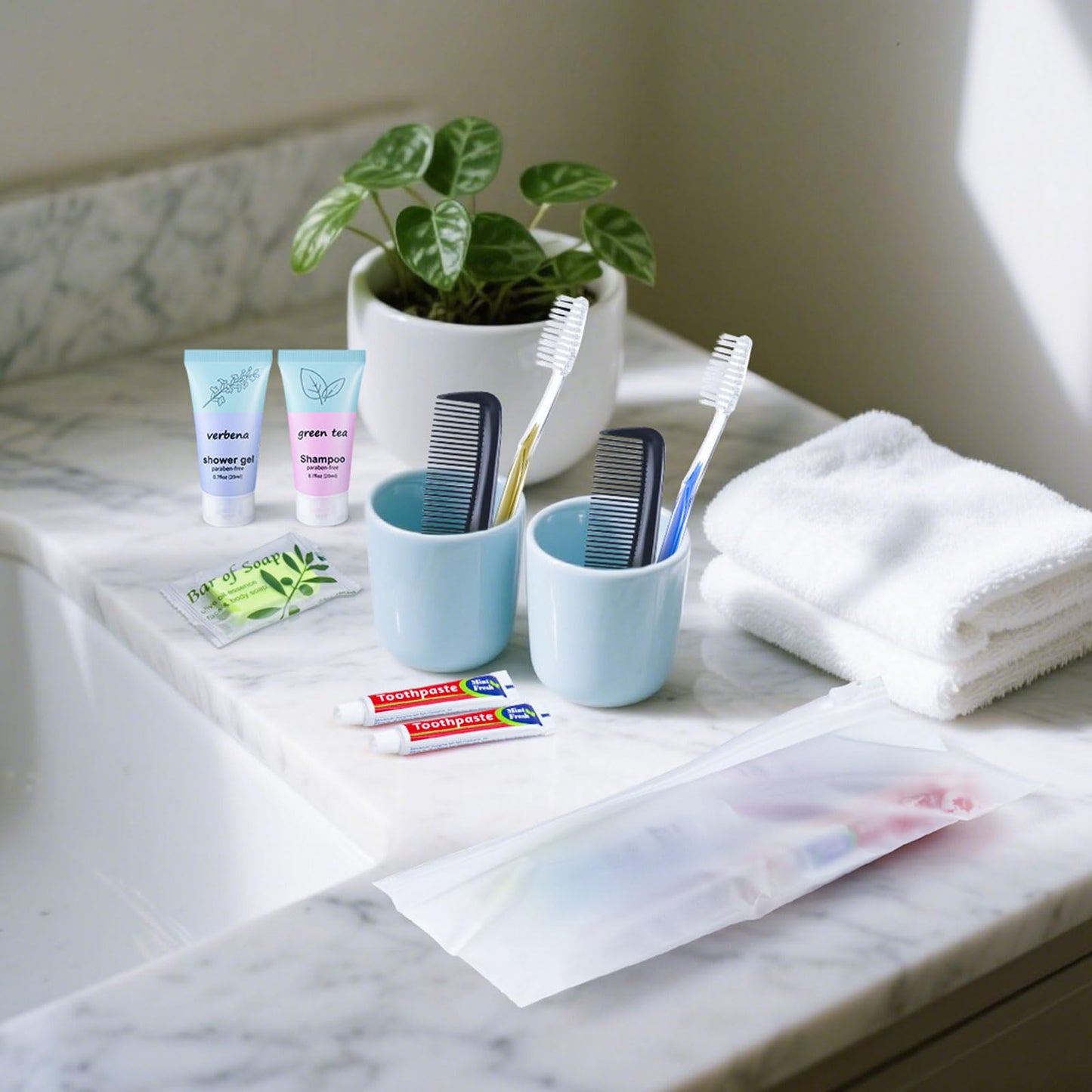 Homeless Hygiene Kit,Bulk Basic Toiletry Kits Care Package Supplies