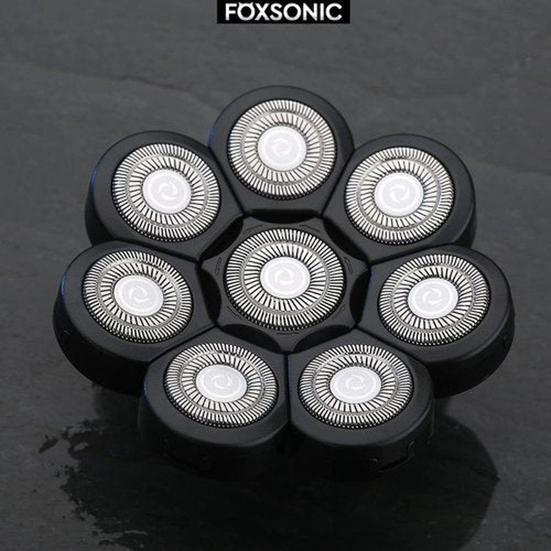 FOXSONIC 8 Blades Head Shaver Replacement Heads 8 Heads for Head Shaver Many Main Brands Electric Shaver Razor Bald Men Head Shaver Blades