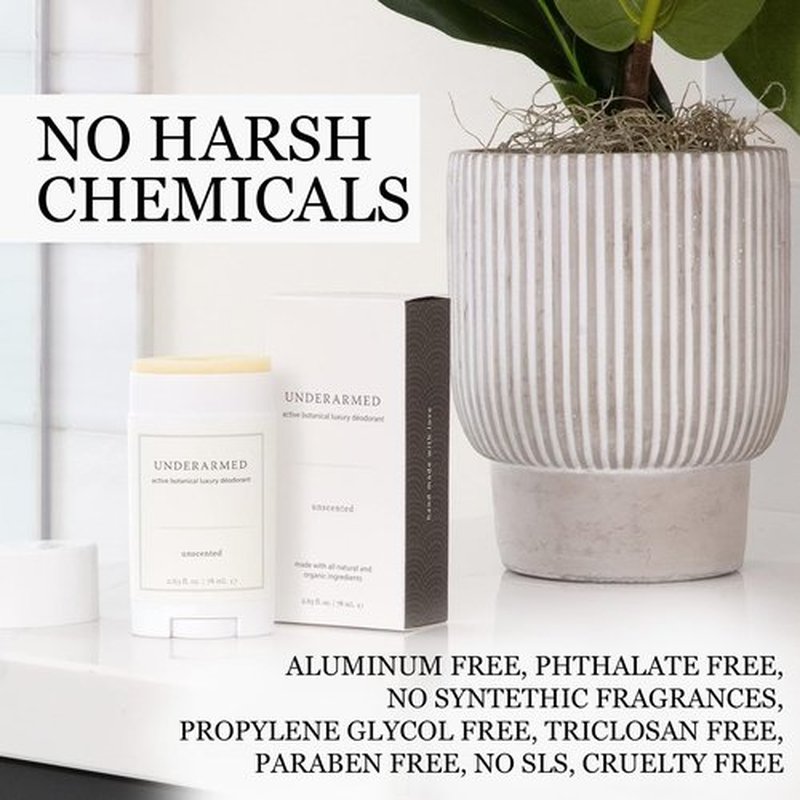 Super Natural Goods Citrus + Juniper Aluminum-Free Deodorant Stick, 3-Month Supply, 100% Natural, Vegan, Cruelty-Free