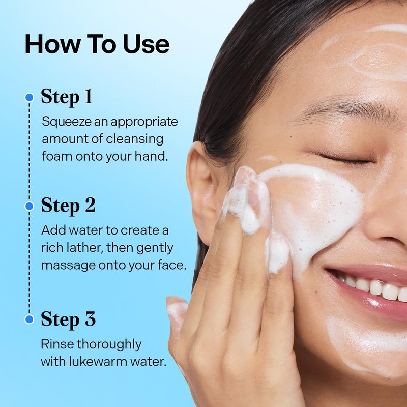 Torriden DIVE IN Cleansing Foam - Hydrating Daily Face Wash for Sensitive Skin | 150ml (5.07 fl.oz.)