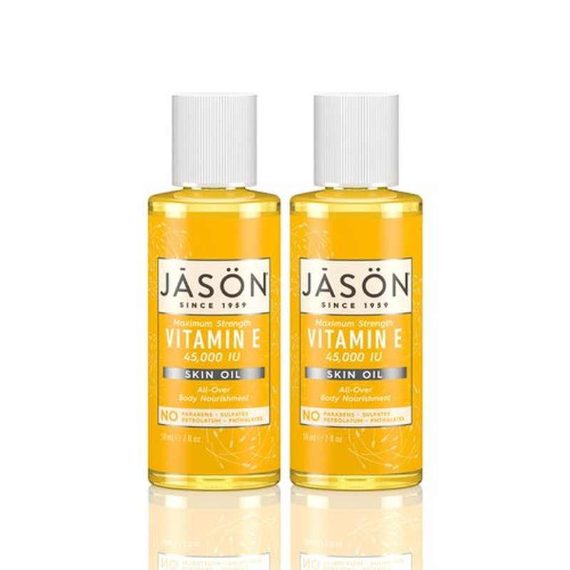 JASON Vitamin E 45,000 IU Skin Oil, Maximum Strength, 2 Ounce Bottle