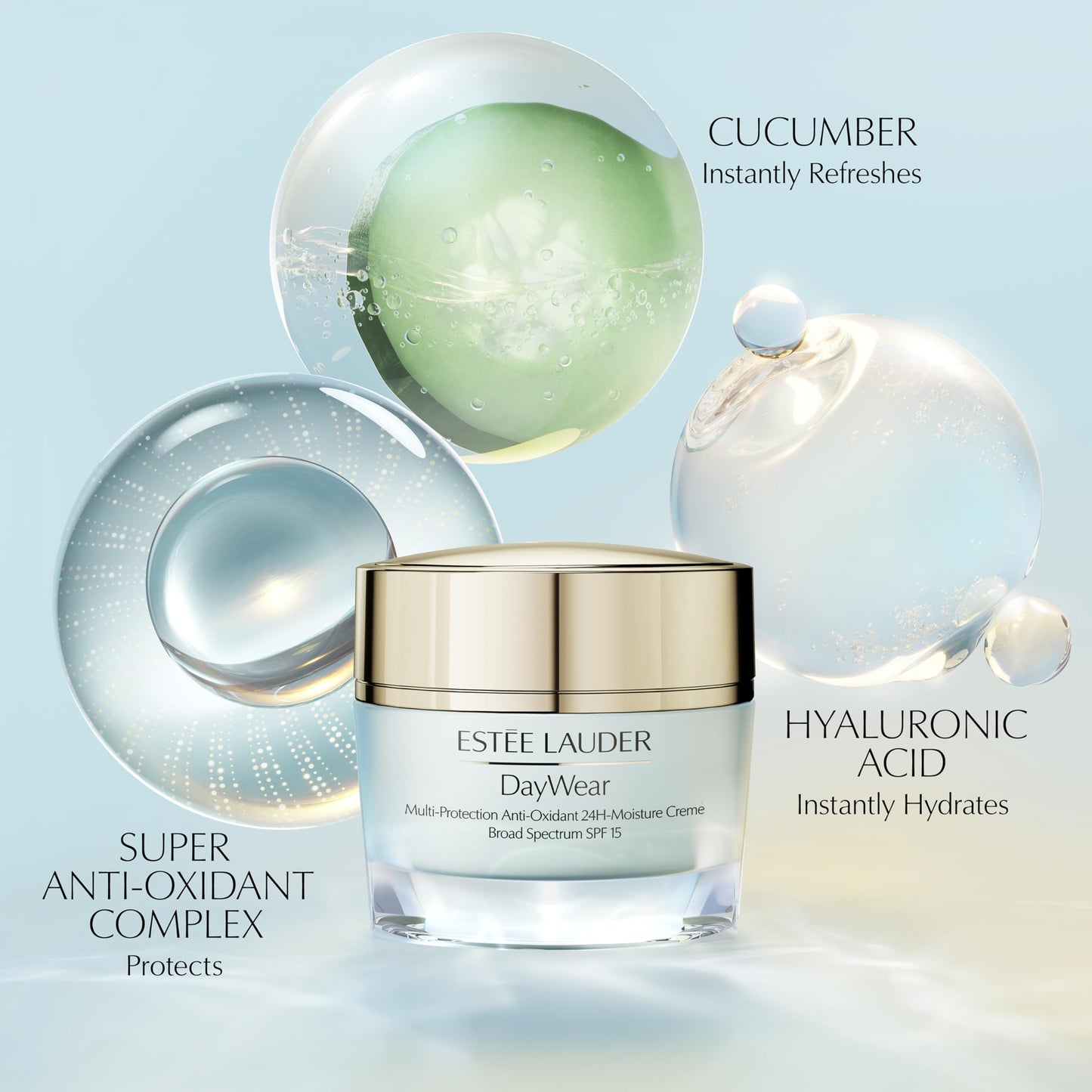 Estée Lauder DayWear Multi-Protection Anti-Oxidant 24H-Moisture Cream SPF 15 | Anti-Aging Moisturizer | Face Moisturizer for Dry Skin,1.7 Ounce,(Pack of 2)