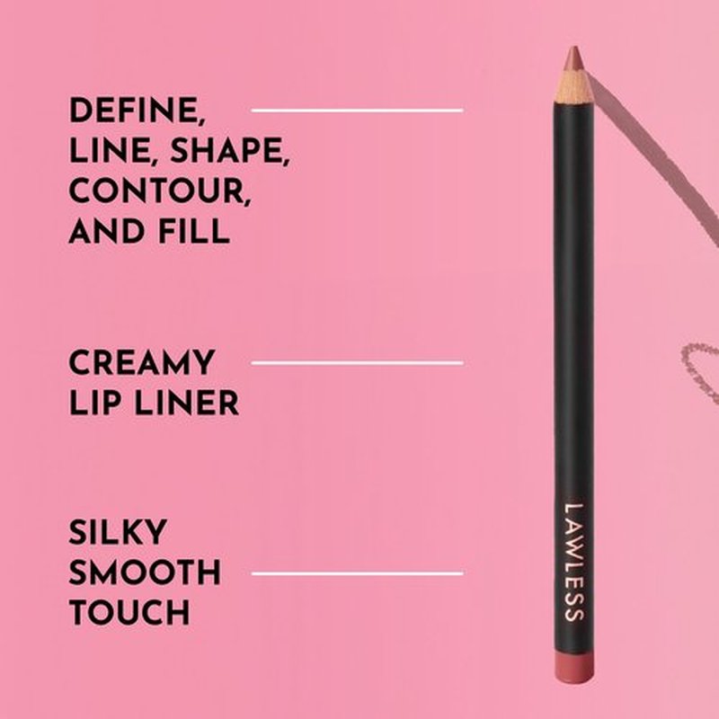 Lawless Women's Forget the Filler Definer Liner, Desert Mauve, Pink, 0.04 Ounce