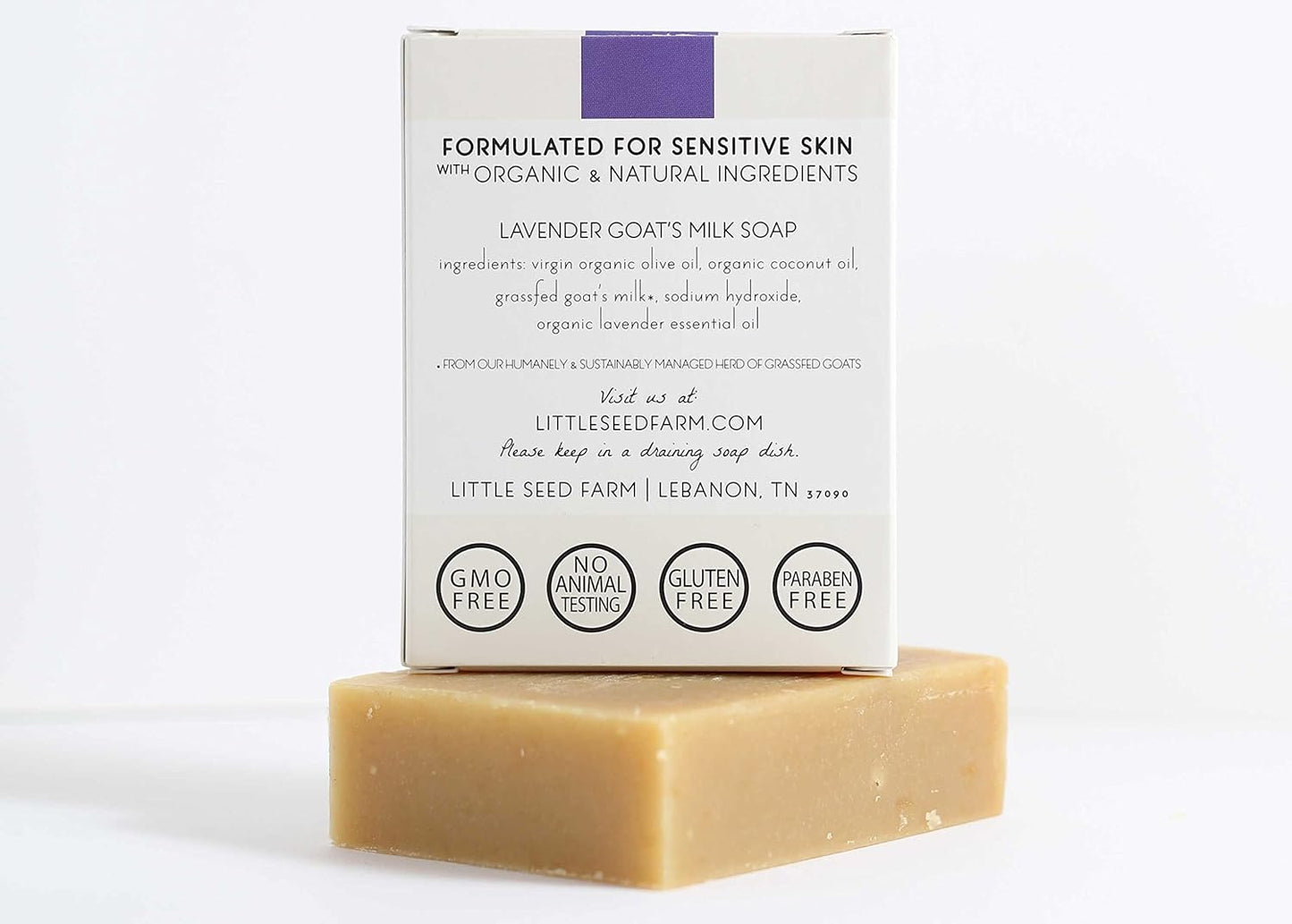 Little Seed Farm Organic Goat’s Milk Soap – 3 Pack of Rosemary Mint Exfoliating Body Bars – Natural, Handmade, Cruelty Free – Energizing and Toning Scrub – Suitable for Sensitive Skin, Net Wt. 4.75oz