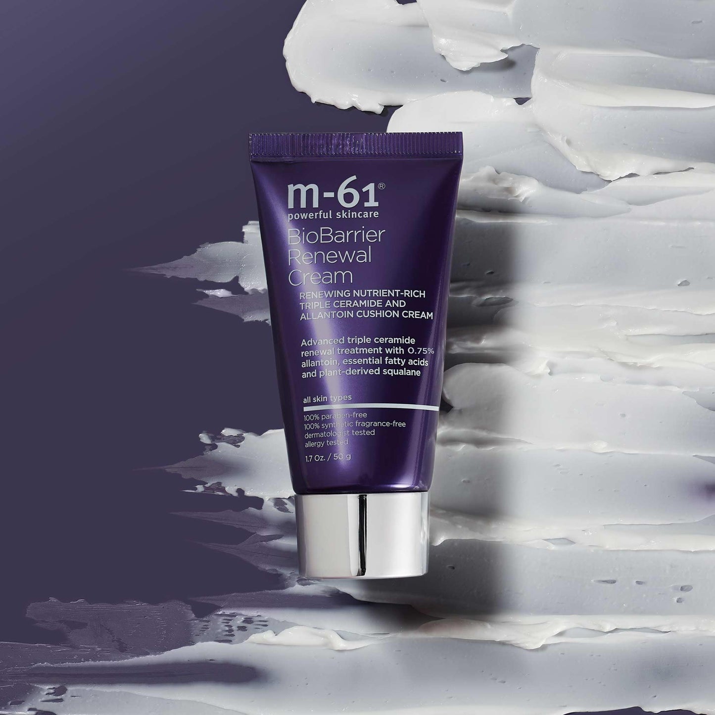 m-61 BioBarrier Renewal Cream | Matte Cushion Cream With 1% Allantoin for Normal to Sensitive Skin | Ultimate Skin Barrier Protection Treatment | Made in USA | Derm & Allergy Tested | 1.7 Fl Oz