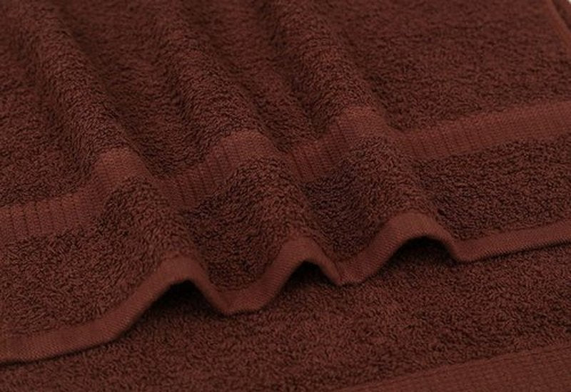 GOLD TEXTILES 100% Cotton Washcloth - 12 Pack | 13x13 inches | Brown - Ultra Soft, Highly Absorbent, Long Lasting and Quick Drying - Hotel & Spa Collection Cool Feel Fingertip Towels (12, Brown)