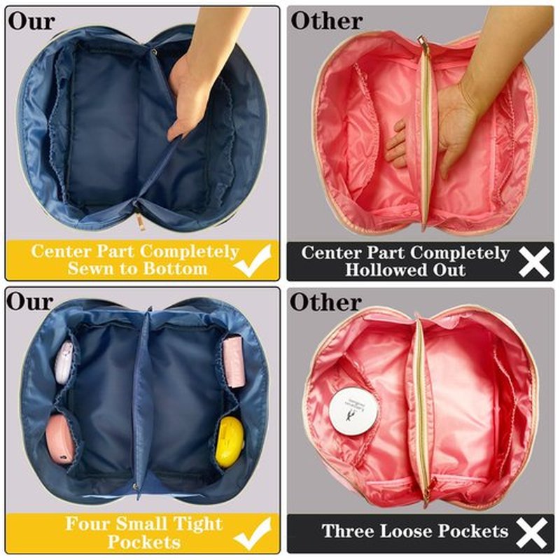 Stoney Clover Dupes Preppy Makeup Bag Blue Stoney Clover Stuff Bag for Travel Chenille Letter Bag Large Capacity Travel Cosmetic Bag Nylon Pouch Lay Flat Makeup Bag Open Flat Varsity Letter Bag