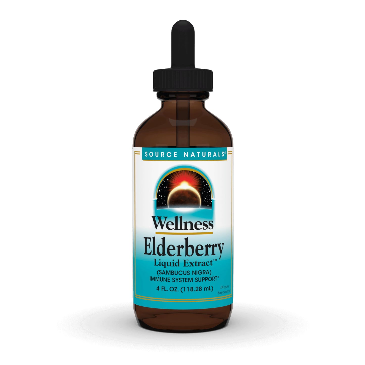 Source Naturals Wellness Elderberry Liquid Extract, 500 mg - 4 Fluid oz