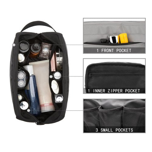 Vorspack Toiletry Bag Hanging Dopp Kit for Men Water Resistant Shaving Bag with Large Capacity for Travel - Grey
