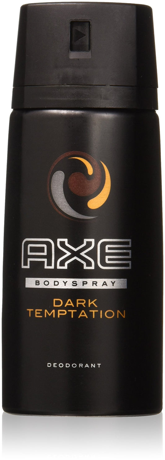 Axe Body Spray Deodorant Dark Temptation All Day Fresh Scent Mens Deodorant Without Aluminum 5.07 oz - 6 Pack