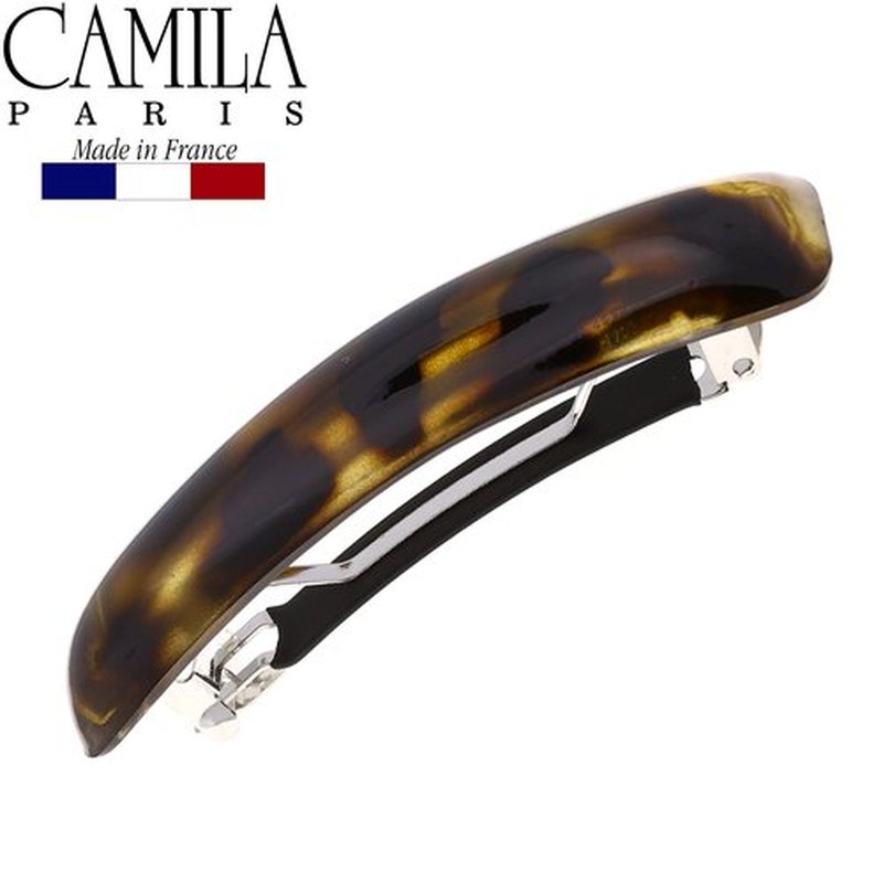Camila Paris CP2756 French Hair Barrette Clip for Girls, Tokyo, Rubberized Metal Clasp Strong Hold Grip Hair Clips for Women, No Slip Durable and Styling Girls Hair Accessories, Made in France