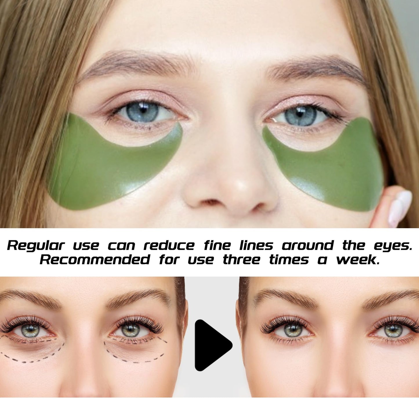 ZZCQzeze 3 Pairs Under Eye Patches,Hydrating Under Eye Masks,Moisturizing Eye Patches Bulk for Dark Circles,Undereye Mask Patches for Eye Care,Nourishing Eyemask Skin Care Set for Women 06