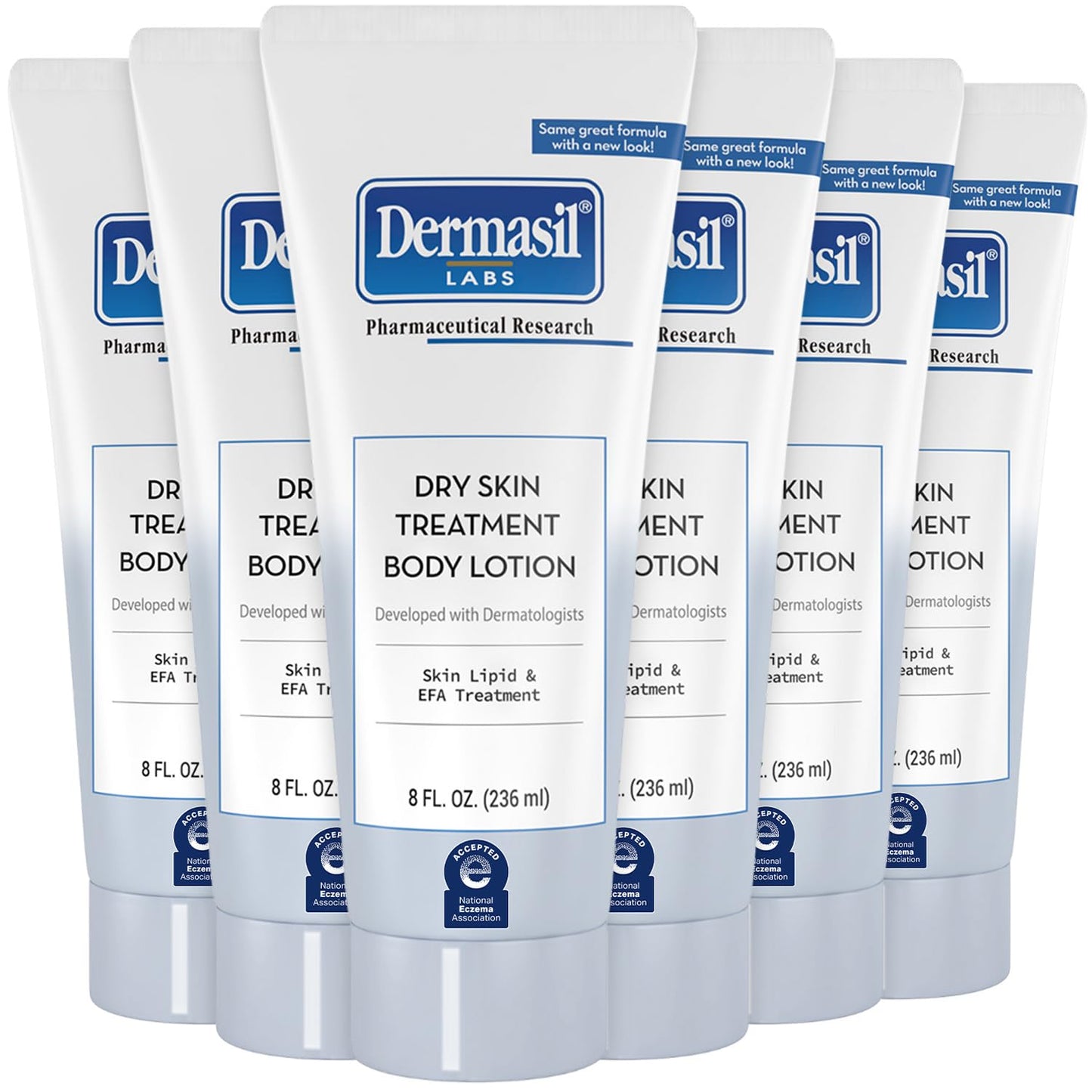 Dermasil Body Lotion, Dry Skin Treatment, 6-Pack – Non-Greasy, Fast-Absorbing, Fragrance-Free Lotion, Cruelty-Free, 8 Oz Ea
