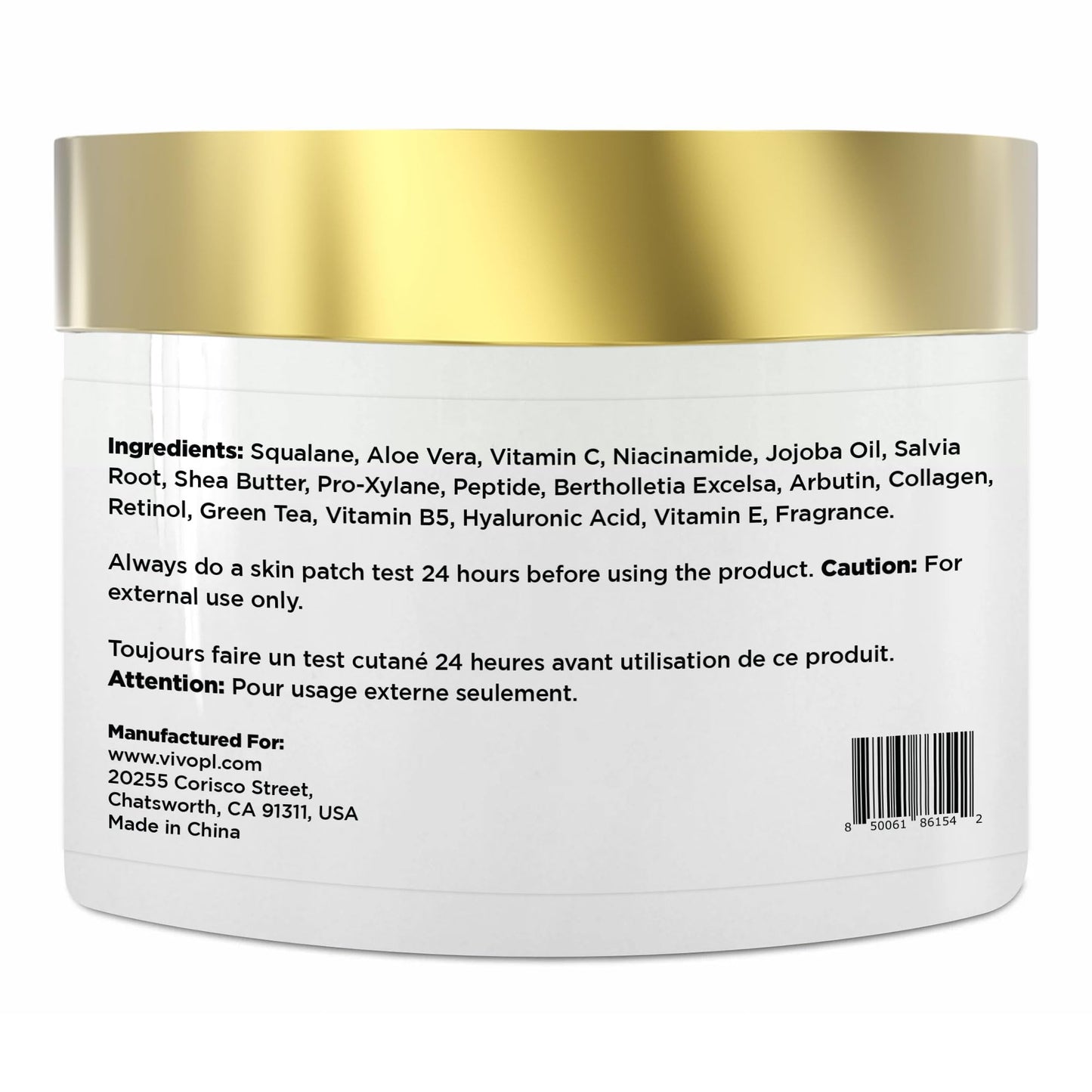 Vivo Per Lei Shea Body Butter - with Hyaluronic Acid & Aloe Vera - 9.87 Oz