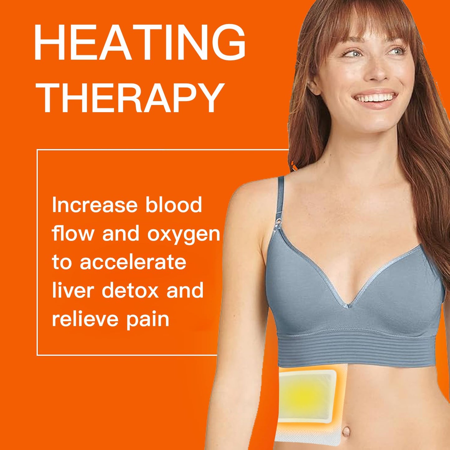 10Pcs Castor Oil Pack Heatwrap Kits, Castor Oil Packs for Liver Detox, Disposable 8.7"*7.9" Self-Adhesive & Self-Heating Castor Oil Wrap Organic Cotton, No Wash, Anti-Seepage(Oil Not Included)