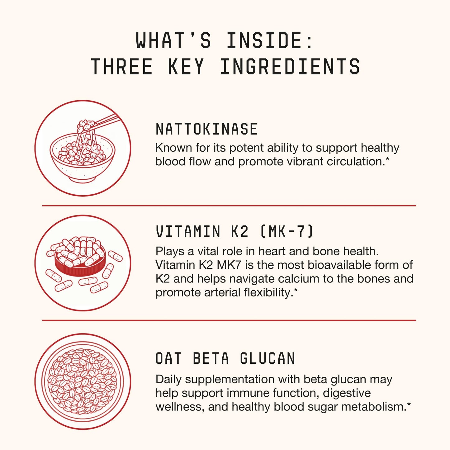 Toku Nattokinase 10,800 FU Supplement with Vitamin K2 MK7 & Oat Beta Glucan, Daily Circulation Support Powder, Plant-Based Drink Mix, Soy-Free, 30 Single-Serve Packets - Unflavored