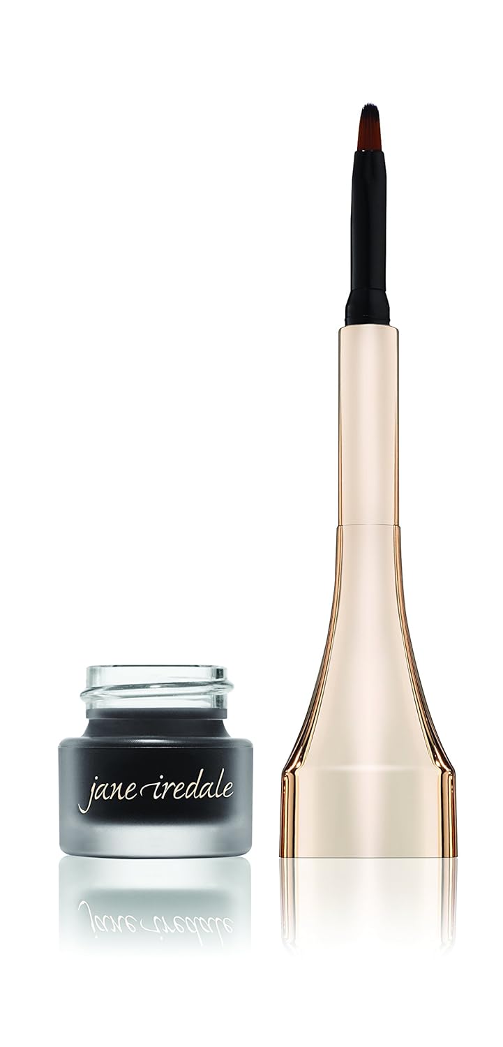 jane iredale Mystikol Powdered Eyeliner, Water-Resistant Crease-Proof Cream to Powder Formula, Built-In Brush for Precise Line or Smudged Look, Vegan
