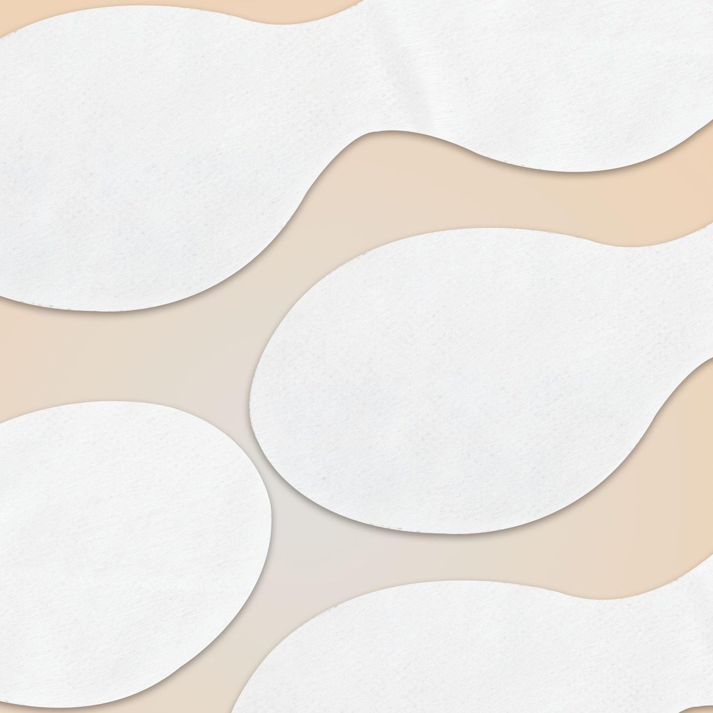 100pcs Disposable DIY Non-Woven Eye Mask Paper by Project E Beauty | DIY Cotton Eye Care Mask | for Skincare & Spa Salon Use | Cosmetic Facial Paper for Toner, Serum, or Lotion (100, Eye Shaped)
