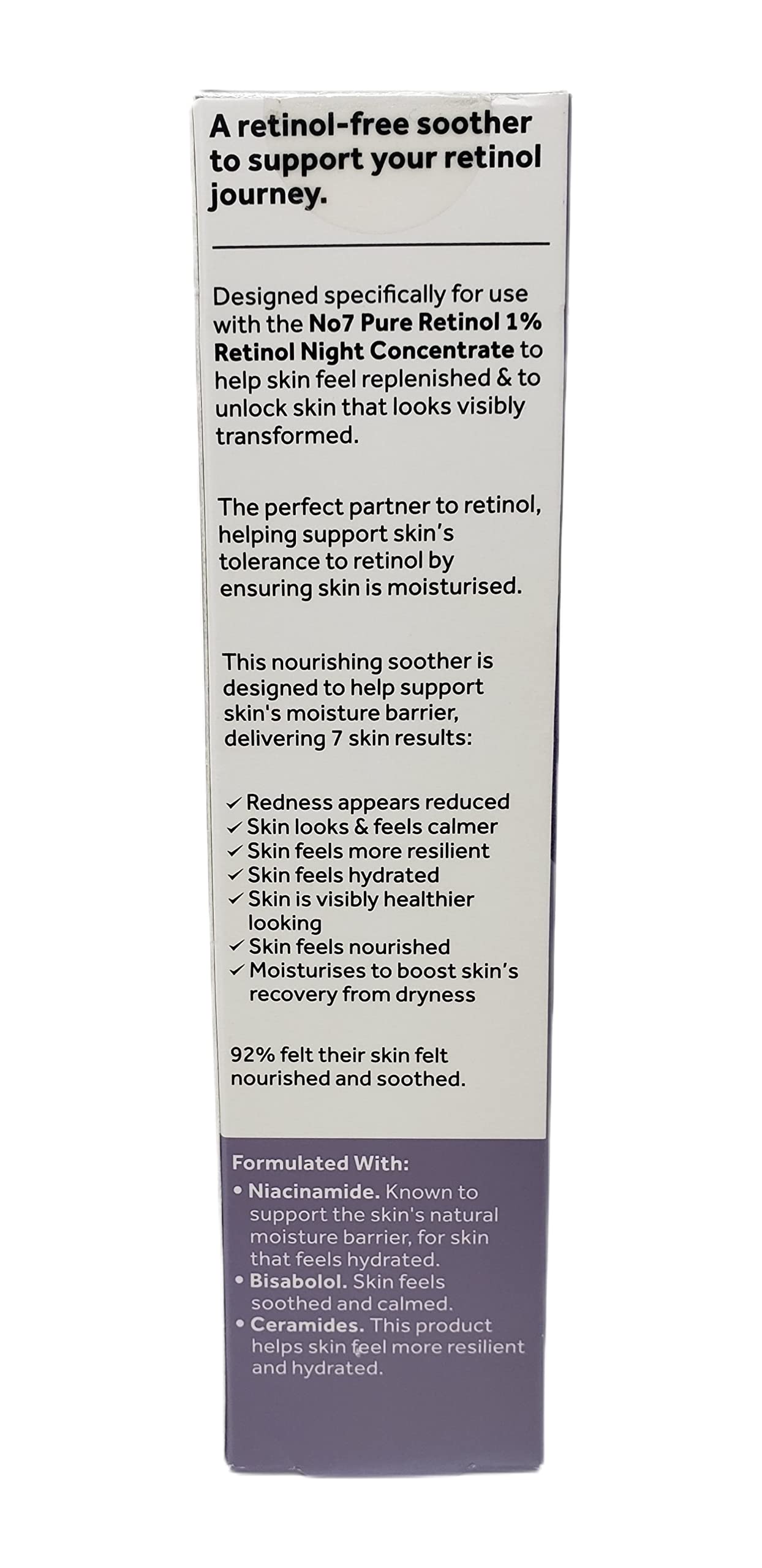 No. 7 No 7 Pure Retinol Skincare Bundle - Contains Pure Retinol Night Concentrate (1 fl oz) and Post Retinol Soother (1.69 fl oz) - No 7 Pure Retinol Fragrance Free Beauty Set, 2 Piece Set