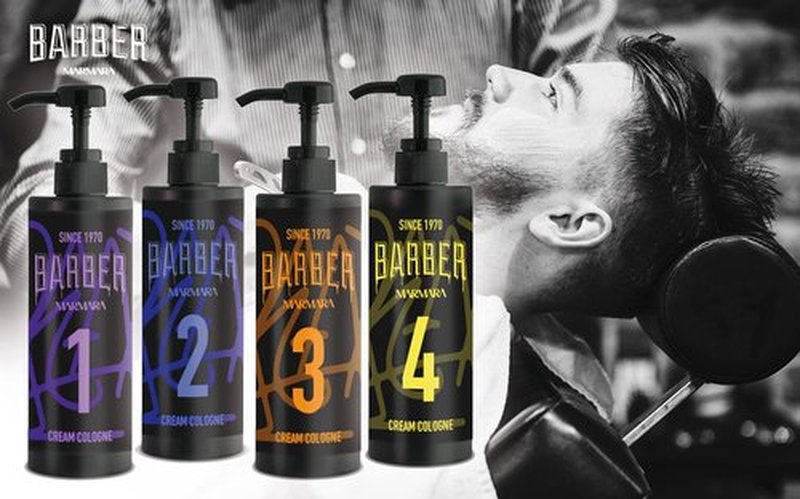 Marmara Barber Cologne - Best Choice of Modern Barbers and Traditional Shaving Fans (No 3 Orange, 500ml x 1 Bottle)
