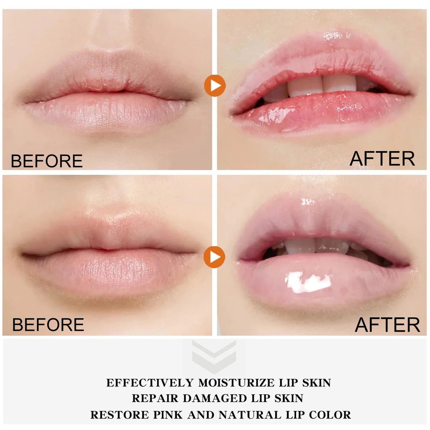 MEXMOB Turmeric Lip Balm Remove Dark Pigment Whitening Moisturizing Lip Hyaluronic Acid Exfoliating Dead Skin Lightening Lip Care